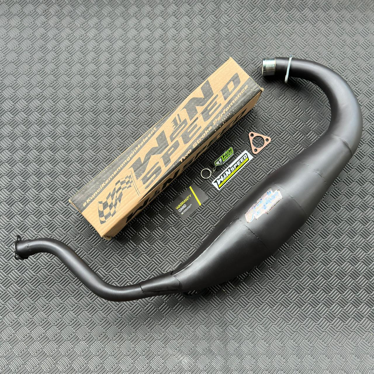 Set, Exhaust Chamber Super Cobra, Clearcoated mild steel black coating , KR150, KRR150, KRR150ZX, Serpico - Image 3