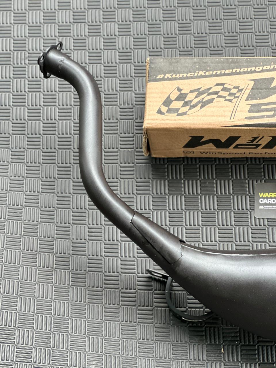 Set, Exhaust Chamber Super Cobra, Clearcoated mild steel black coating , KR150, KRR150, KRR150ZX, Serpico - Image 4