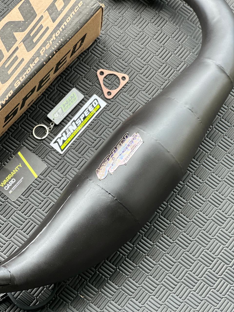Set, Exhaust Chamber Super Cobra, Clearcoated mild steel black coating , KR150, KRR150, KRR150ZX, Serpico - Image 5