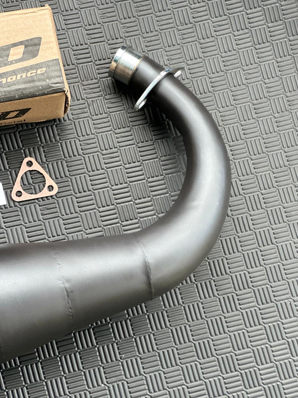 Set, Exhaust Chamber Super Cobra, Clearcoated mild steel black coating , KR150, KRR150, KRR150ZX, Serpico - Image 6