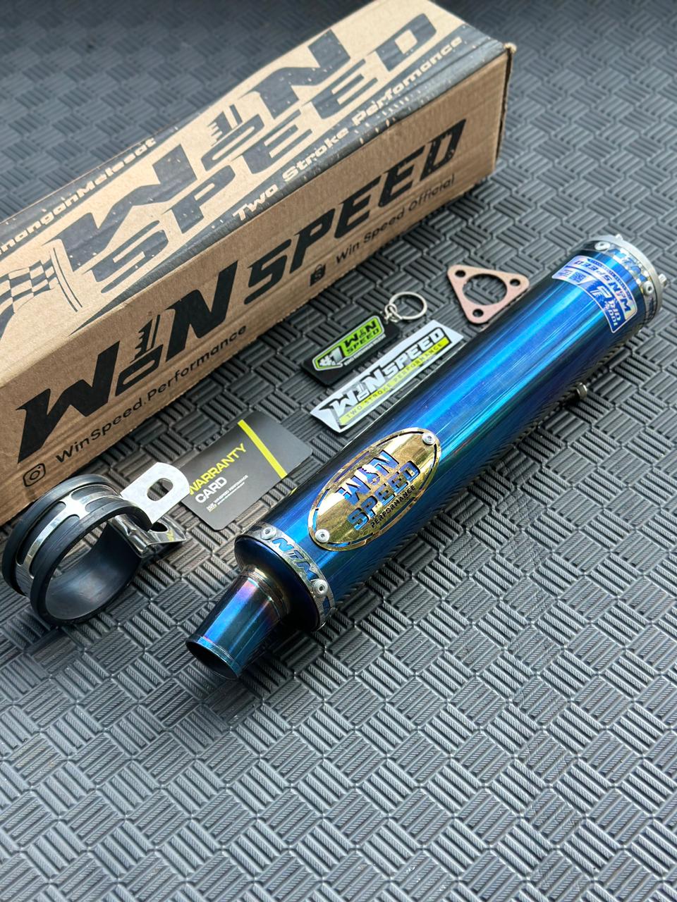 SILENCERS STAINLEES FULL BLUE LOGO STAINLES GOLD - Image 2