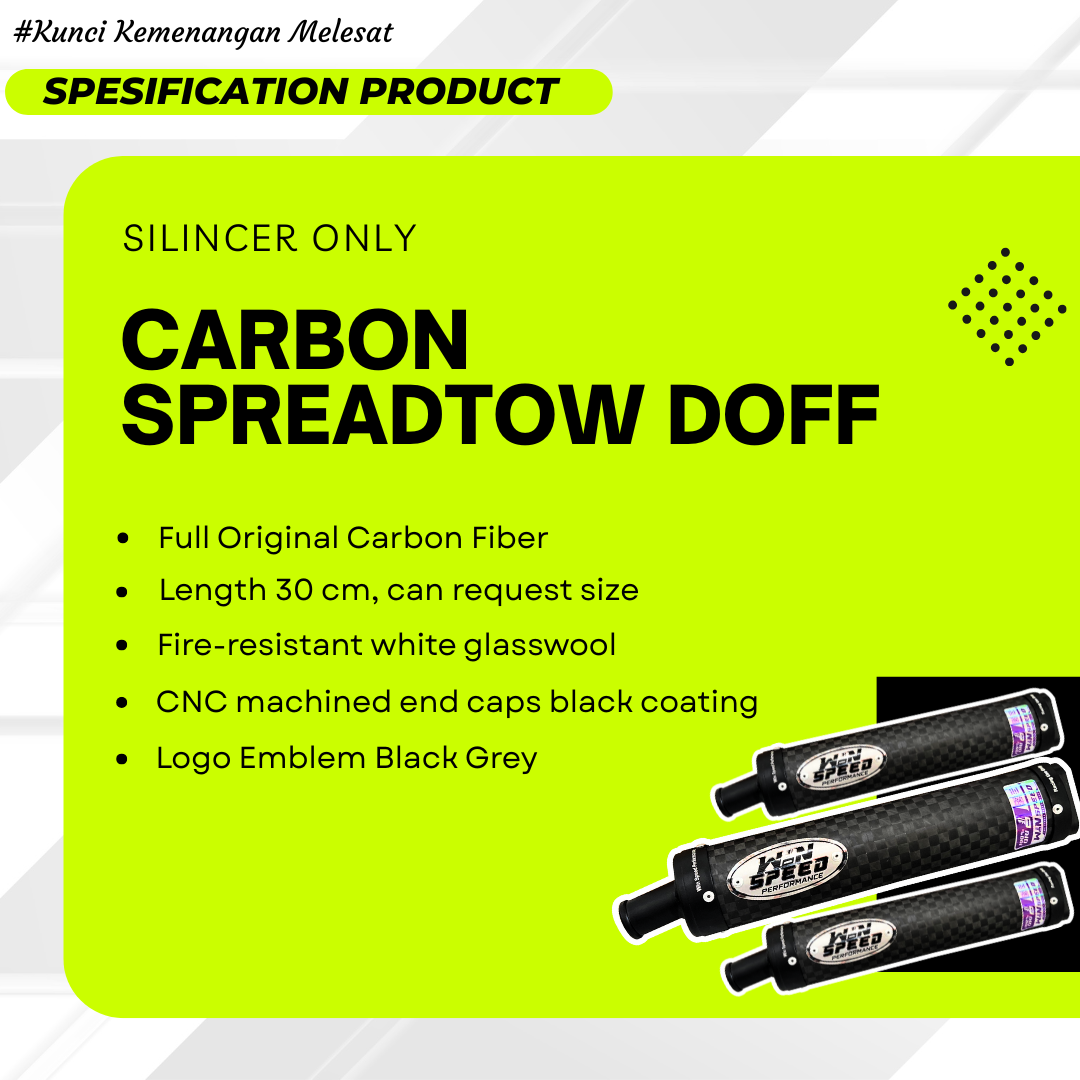 SILENCERS CARBON SPREADTOW DOFF CNC BLACK MUZZLE - Image 4