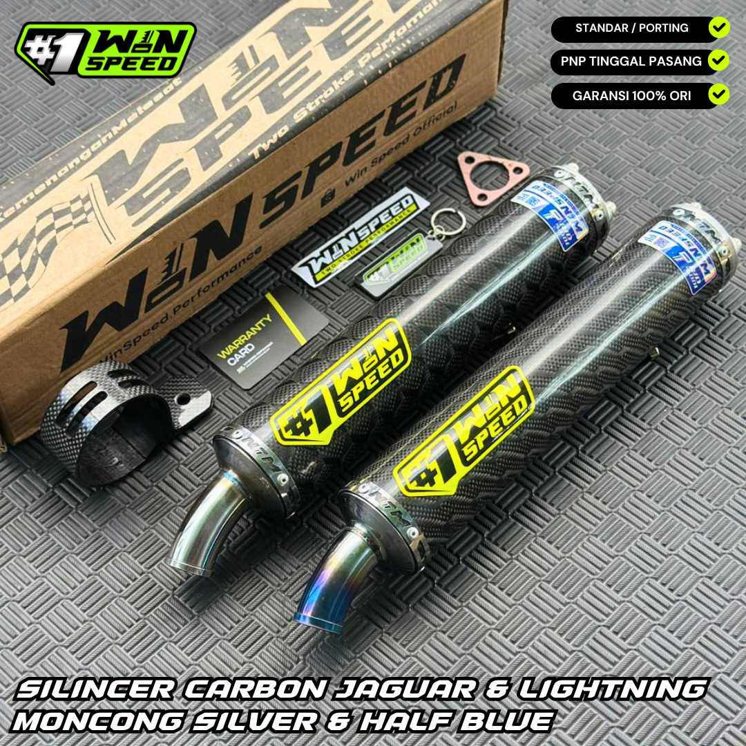 SILENCERS CARBON LIGHTNING & JAGUARD GLOSSY