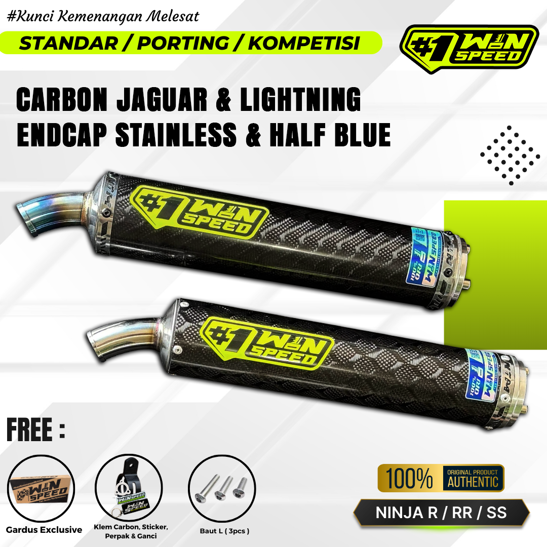 SILENCERS CARBON LIGHTNING & JAGUARD GLOSSY