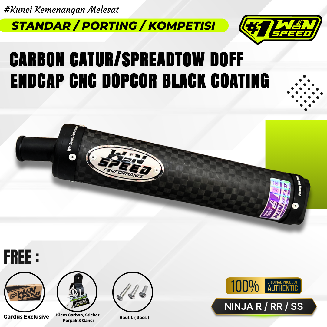 SILENCERS CARBON SPREADTOW DOFF CNC BLACK MUZZLE