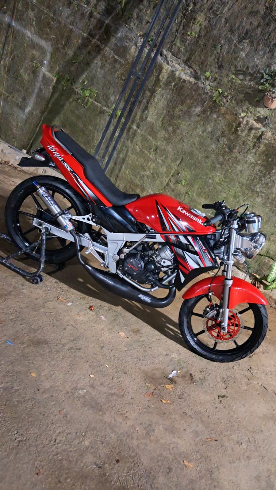 Set, Exhaust Chamber Semi Cobra, Clearcoated mild steel black coating , KR150, KRR150, KRR150ZX, Serpico - Image 11