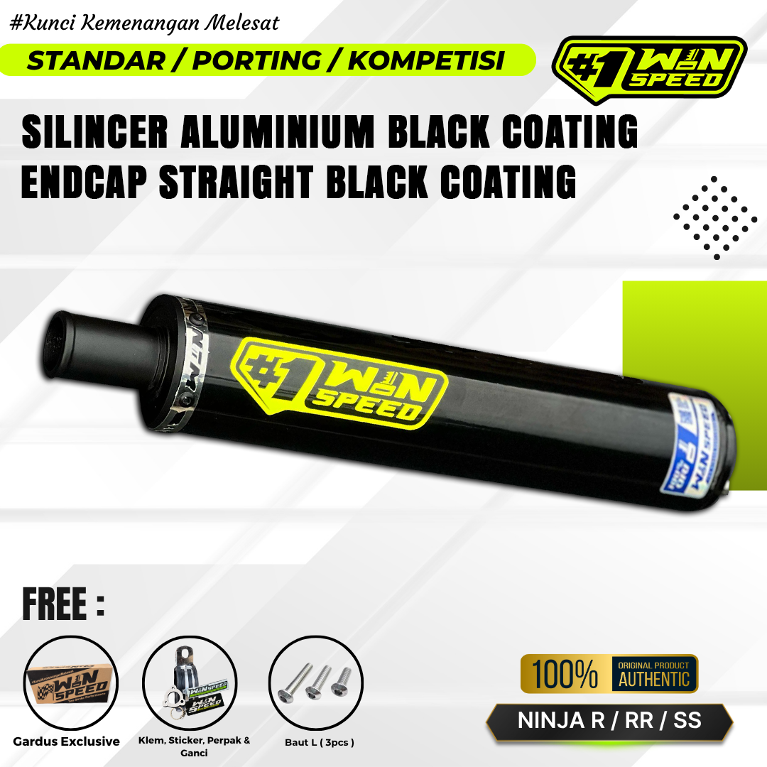 SILENCERS ALMU BLACK COATING BLACK STRAIGHT CNC MUZZLE