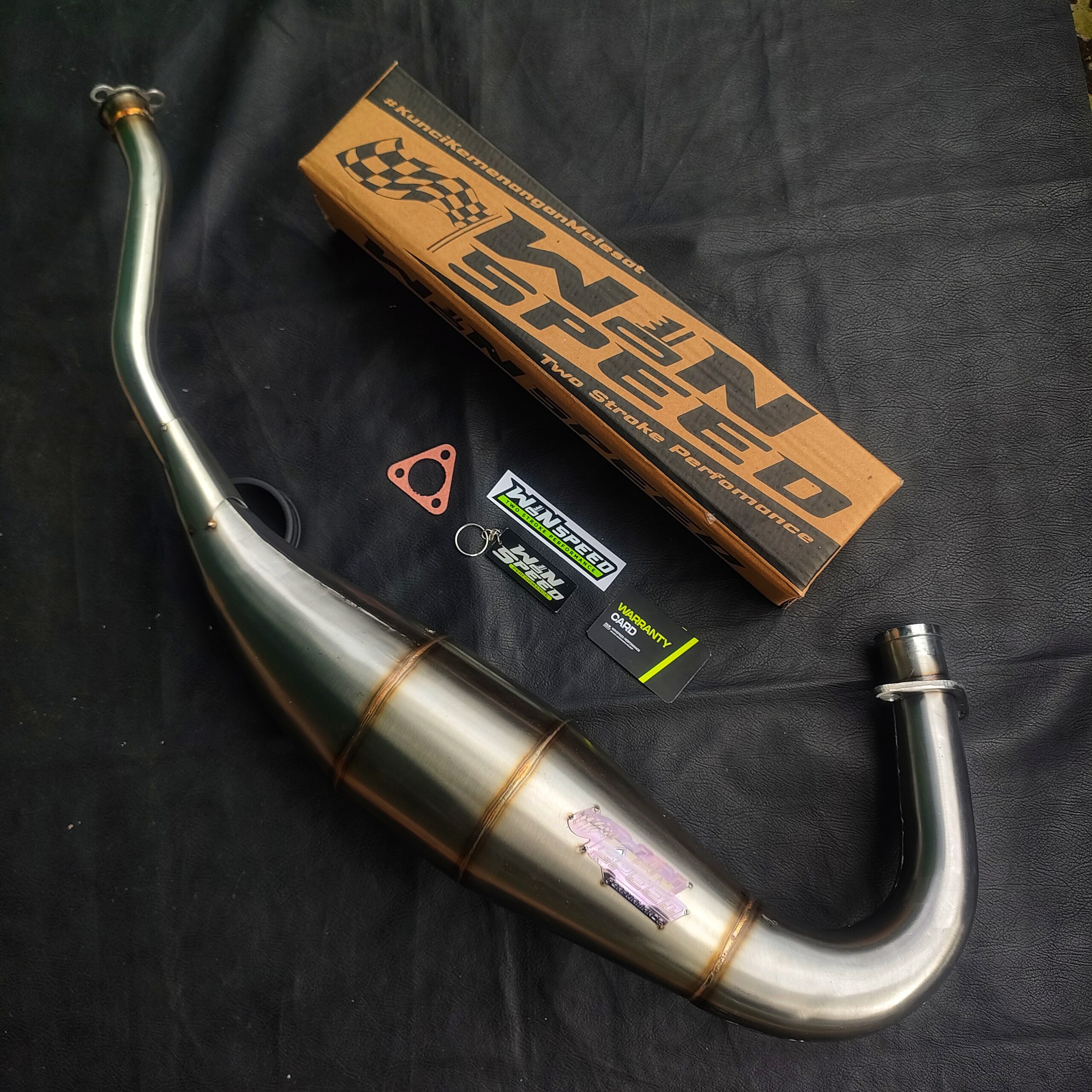 Set, Exhaust Chamber Semi Cobra, Stainless Press Type Neck J , KR150, KRR150, KRR150ZX, Serpico