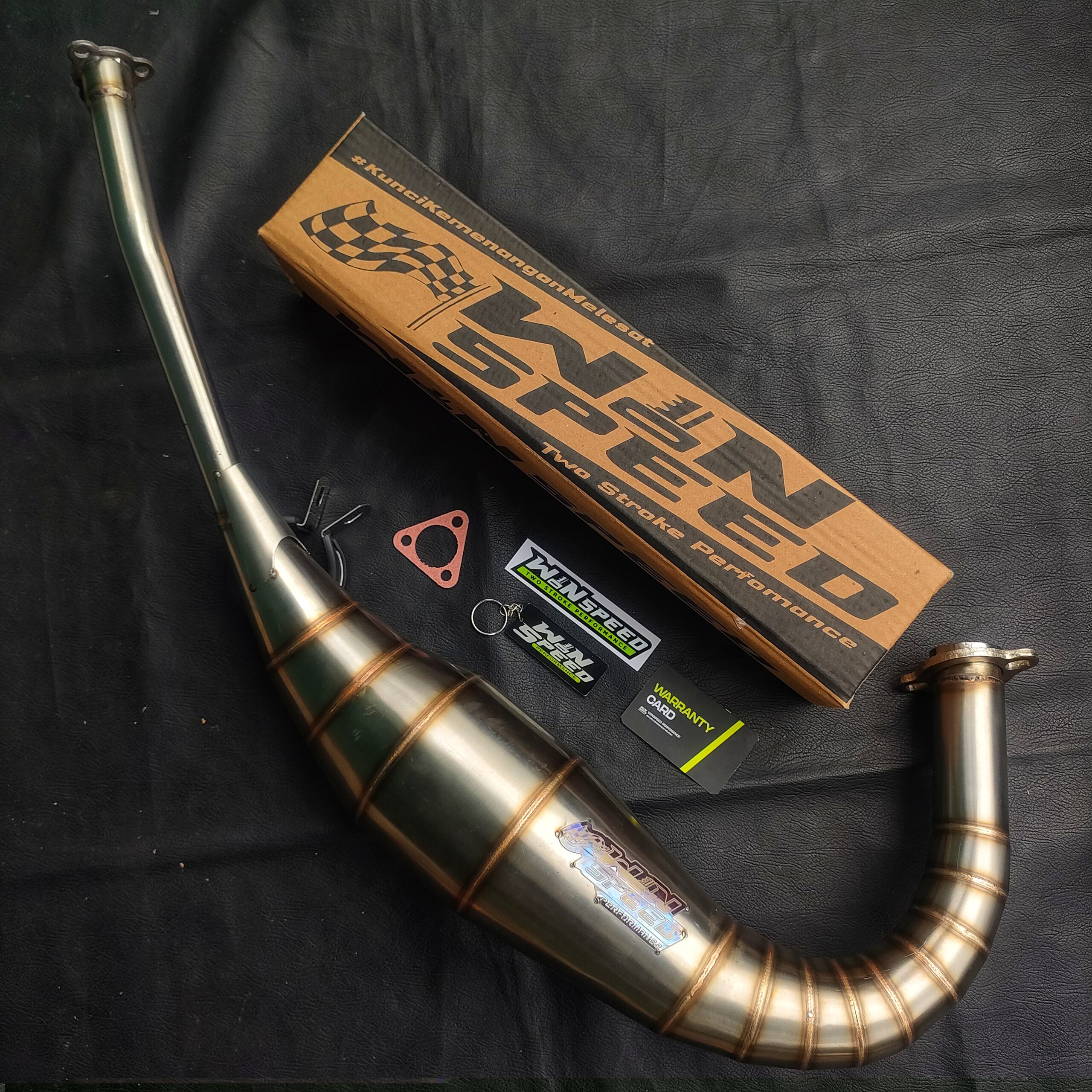 Set, Exhaust Chamber REPSOL UNDERWEAR MODEL, Stainless , YAMAHA RX KING, RXS