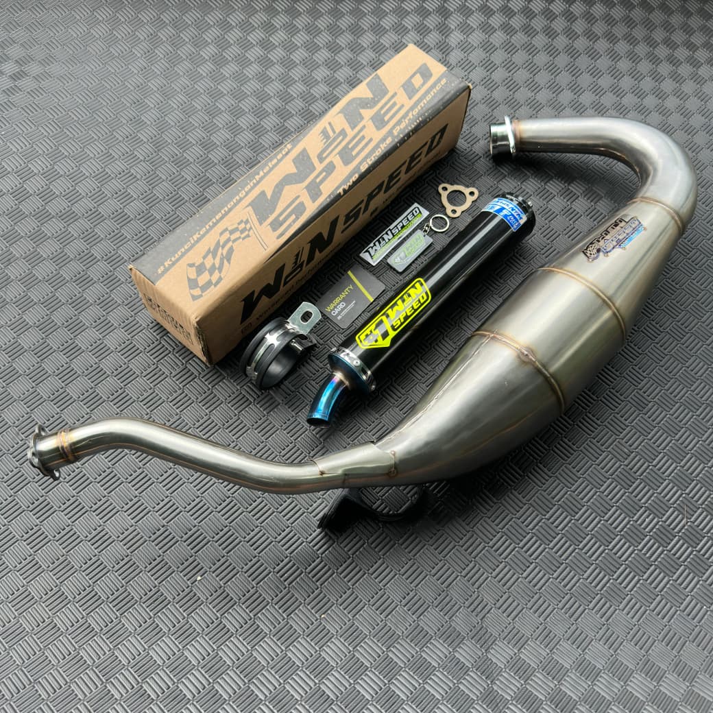 Fullsystem Silencers Aluminium Logo Sticker Emboss , Exhaust Chamber Cobra Medium, Stainless Press , KR150, KRR150, KRR150ZX, Serpico - Image 3