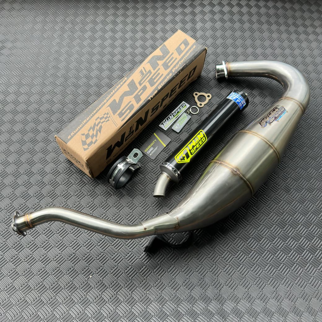 Fullsystem Silencers Aluminium Logo Sticker Emboss , Exhaust Chamber Cobra Medium, Stainless Press , KR150, KRR150, KRR150ZX, Serpico - Image 4