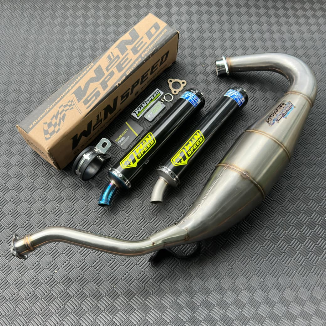 Fullsystem Silencers Aluminium Logo Sticker Emboss , Exhaust Chamber Cobra Medium, Stainless Press , KR150, KRR150, KRR150ZX, Serpico - Image 2