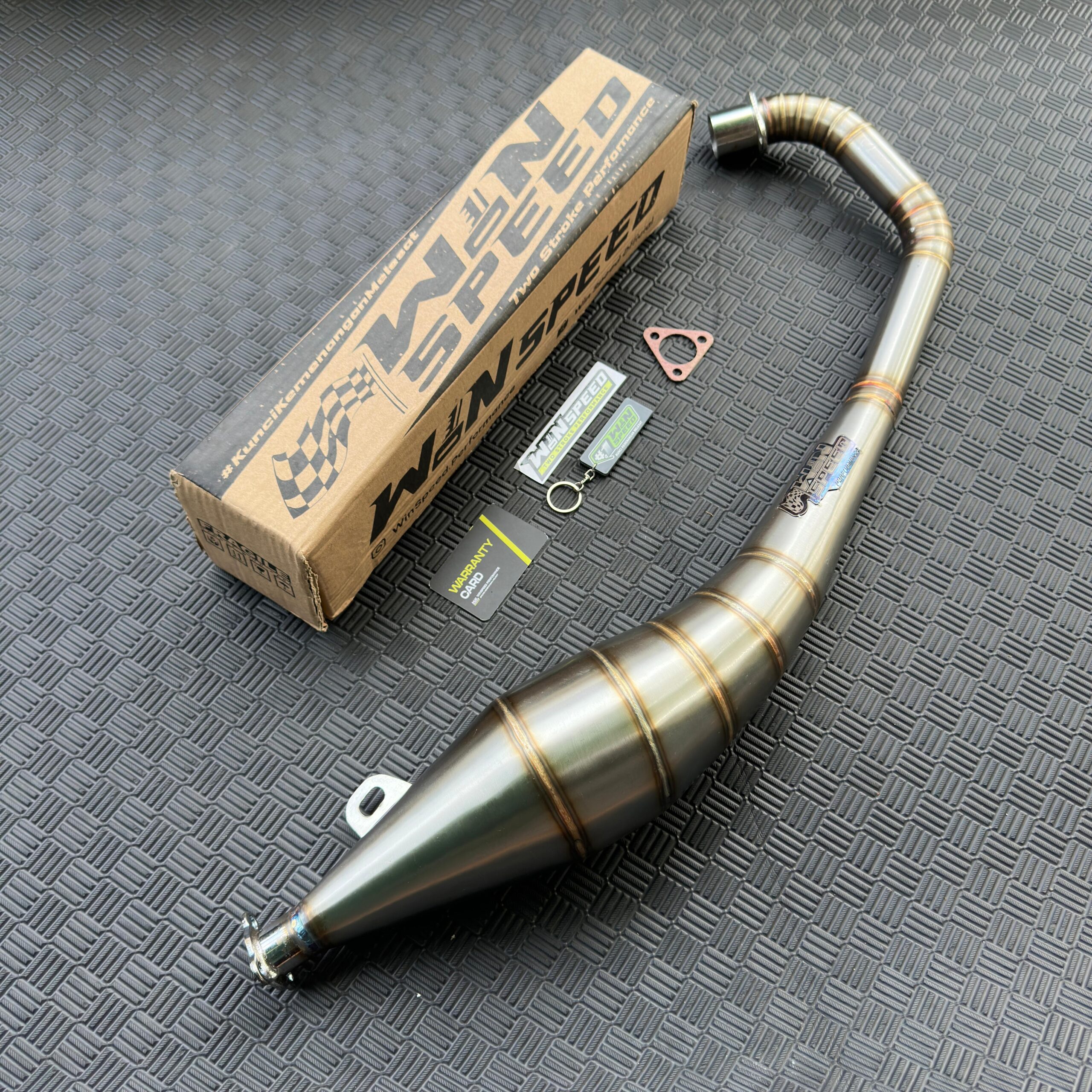 Set, Exhaust Chamber Side Undercarriage Model, Stainless , SATRIA 2 STROKE - Image 2