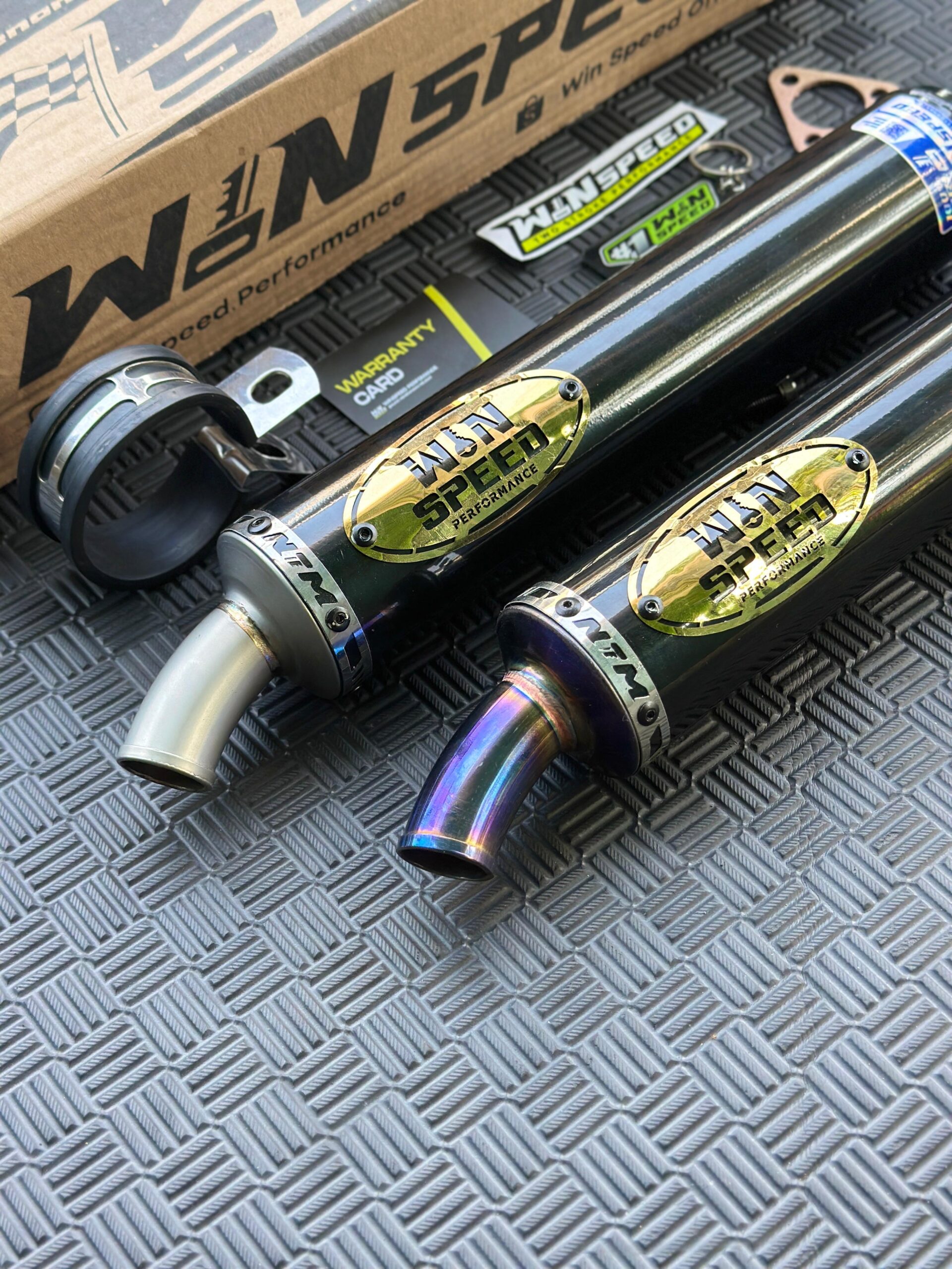 SILENCERS ALMU LOGO STAINLES BLUE GOLD WINSPEED - Image 2