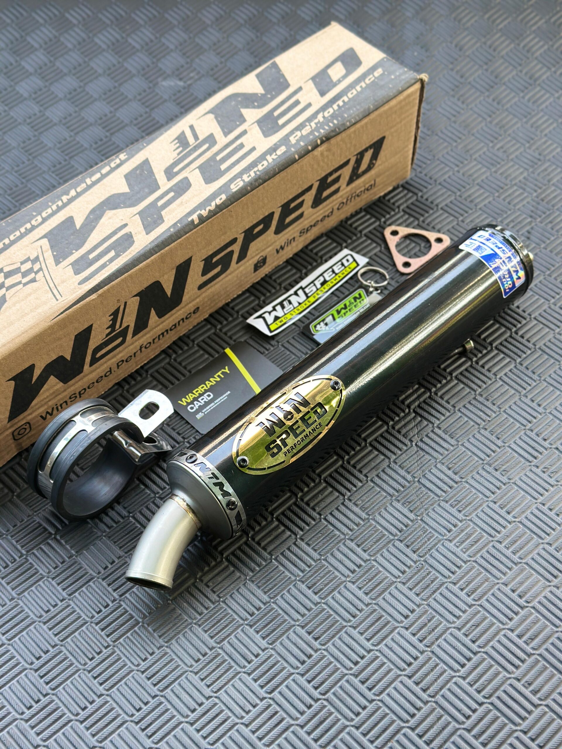 SILENCERS ALMU LOGO STAINLES BLUE GOLD WINSPEED - Image 4