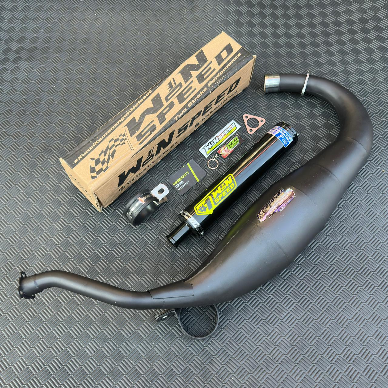 Fullsystem Silencers Aluminium Black Powder Coated Endcap CNC , Exhaust Chamber Cobra Medium, Clearcoated Mild Steel Black Coating, KR150, KRR150, KRR150ZX, Serpico - Image 2
