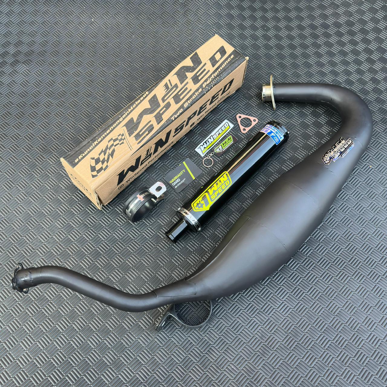 Fullsystem Silencers Aluminium Black Powder Coated Endcap CNC , Exhaust Chamber Cobra Medium, Clearcoated Mild Steel Black Coating, KR150, KRR150, KRR150ZX, Serpico - Image 4