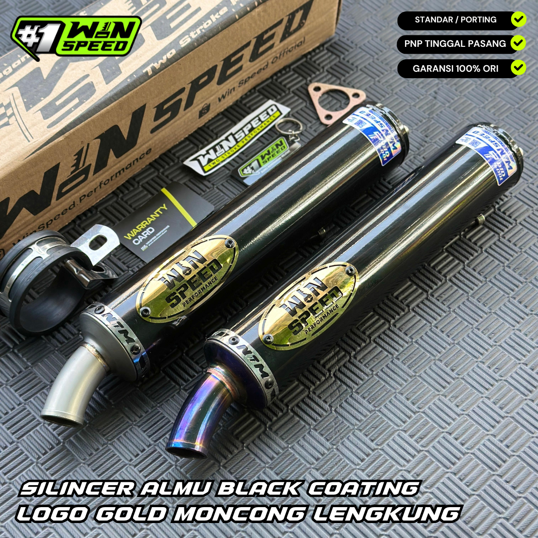SILENCERS ALMU LOGO STAINLES BLUE GOLD WINSPEED