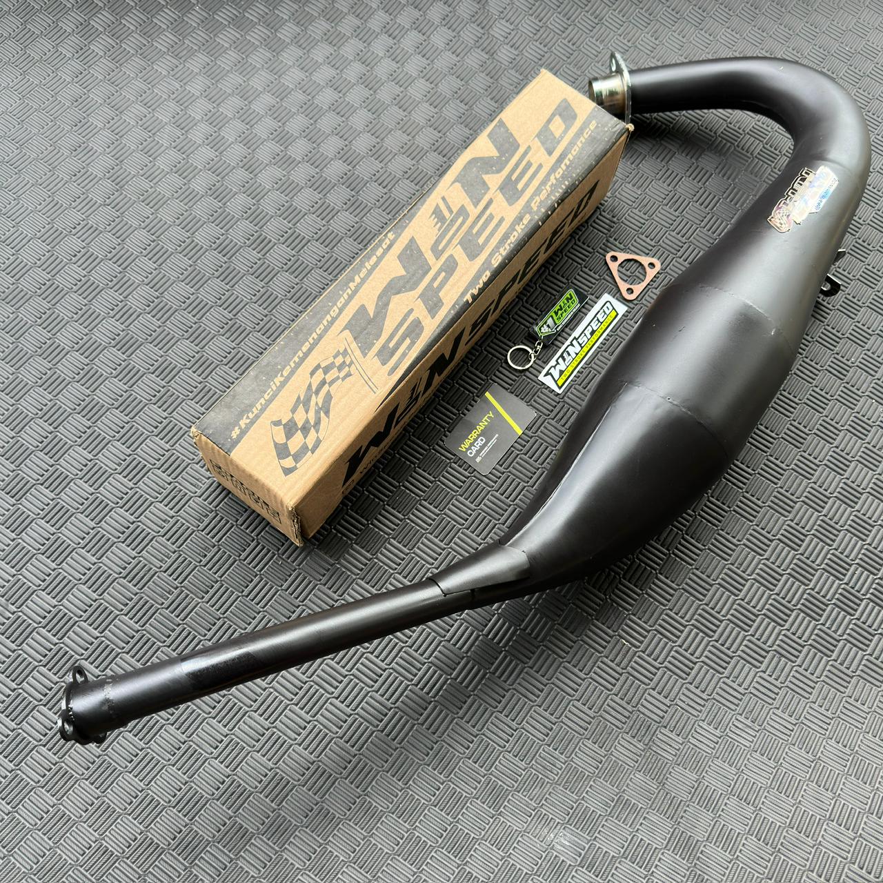 Set, Exhaust Chamber Standar, Clearcoated mild steel black coating , KR150, KRR150, KRR150ZX, Serpico - Image 6
