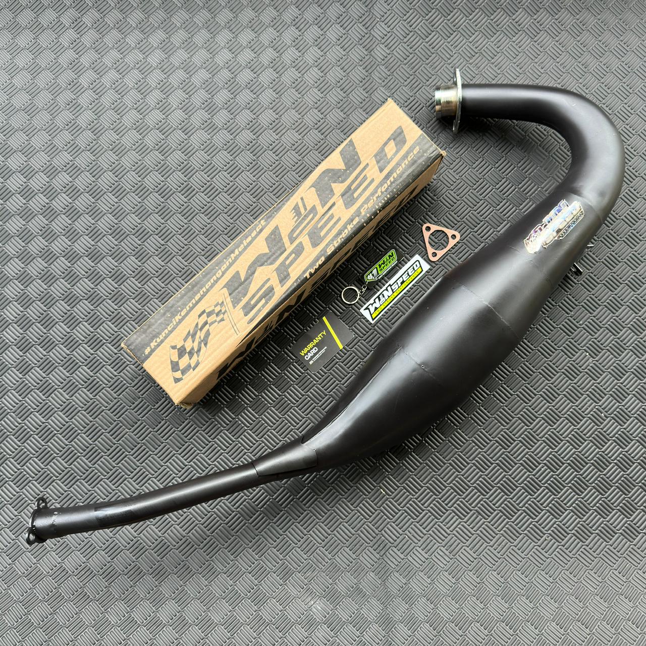 Set, Exhaust Chamber Standar, Clearcoated mild steel black coating , KR150, KRR150, KRR150ZX, Serpico - Image 3