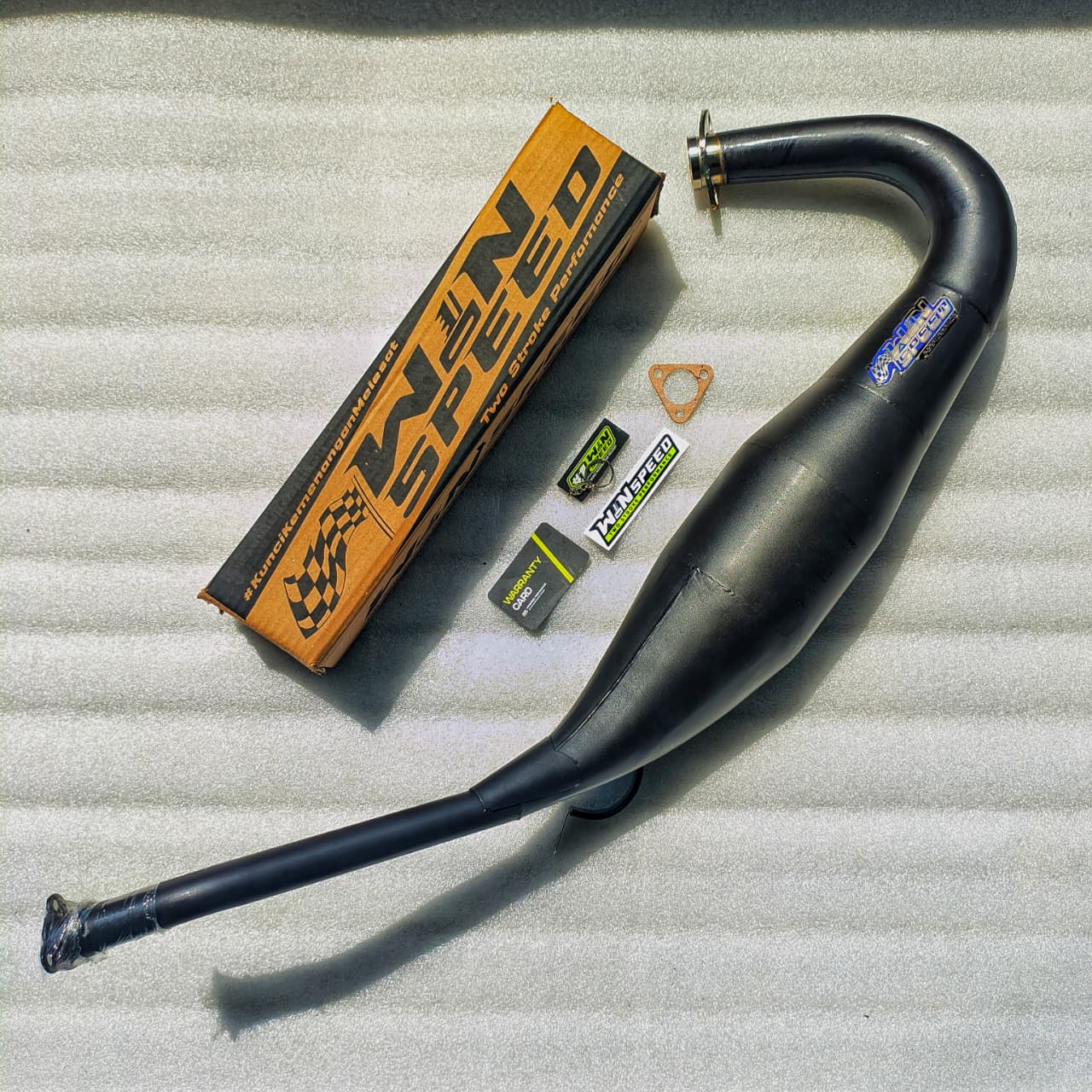 Set, Exhaust Chamber Standar, Clearcoated mild steel black coating , KR150, KRR150, KRR150ZX, Serpico