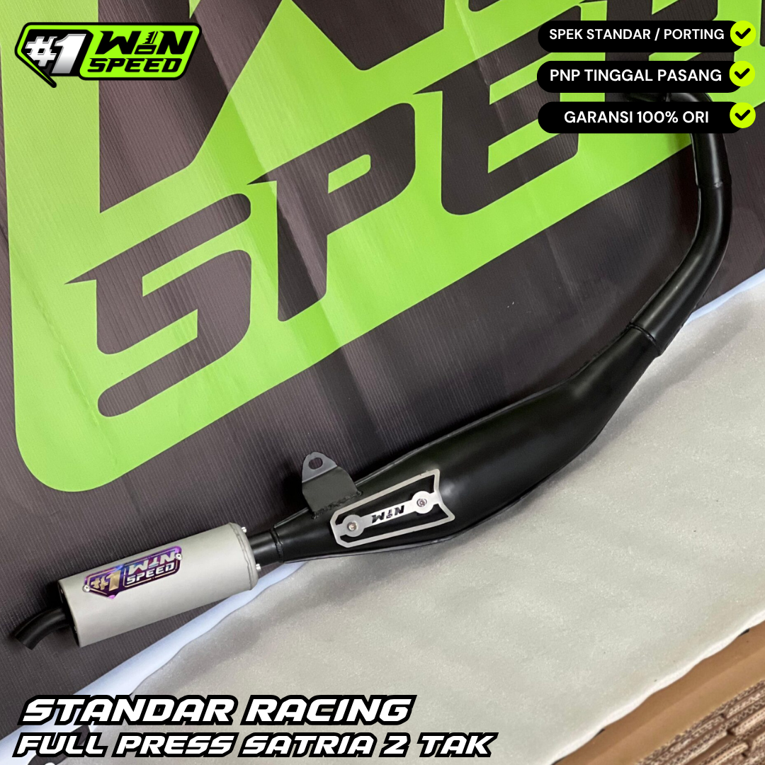 Fullsystem Silencer Finishing Vaporblasting , Exhaust Standar Racing Full Press , SATRIA 2 STROKE