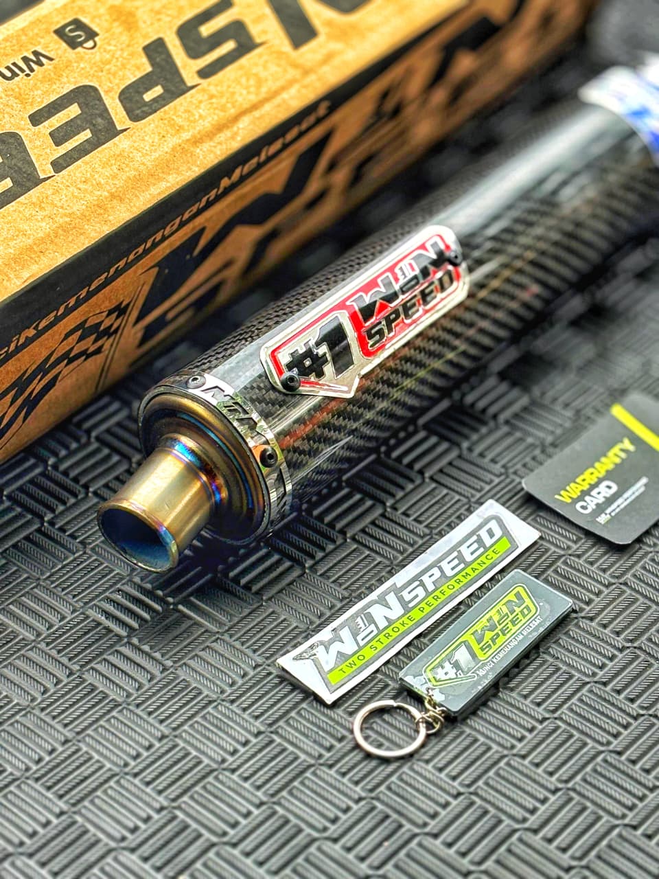 SILENCERS CARBON TWILL GLOSSY MUZZLE TITANIUM ORIGINAL WINSPEED - Image 2