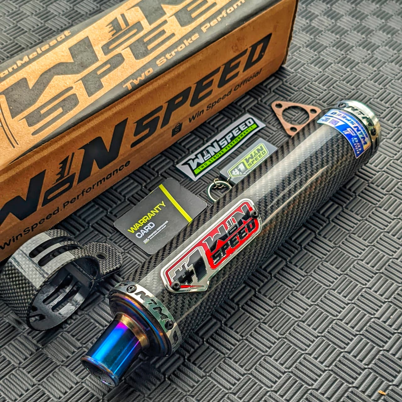 SILENCERS CARBON TWILL GLOSSY MUZZLE TITANIUM ORIGINAL WINSPEED - Image 6