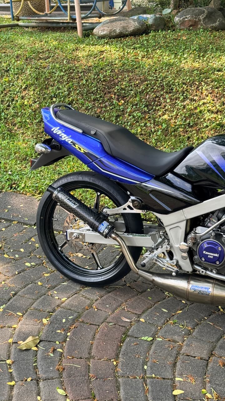 Fullsystem Silencers Carbon Spreadtow Glossy Logo Red & Silver , Exhaust Chamber Cobra Medium, Stainless Press , KR150, KRR150, KRR150ZX, Serpico - Image 10