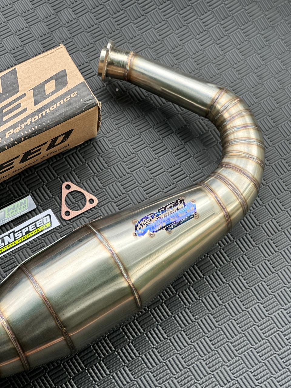 Set, Exhaust Chamber Footstep Standar, worm welded stainless steel , KR150, KRR150, KRR150ZX, Serpico - Image 5