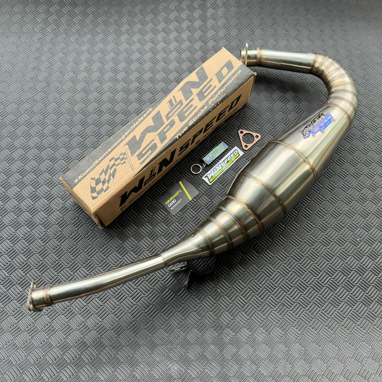 Set, Exhaust Chamber Footstep Standar, worm welded stainless steel , KR150, KRR150, KRR150ZX, Serpico - Image 2
