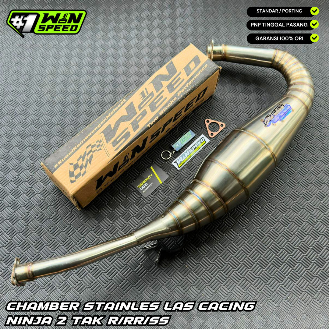 Set, Exhaust Chamber Footstep Standar, worm welded stainless steel , KR150, KRR150, KRR150ZX, Serpico