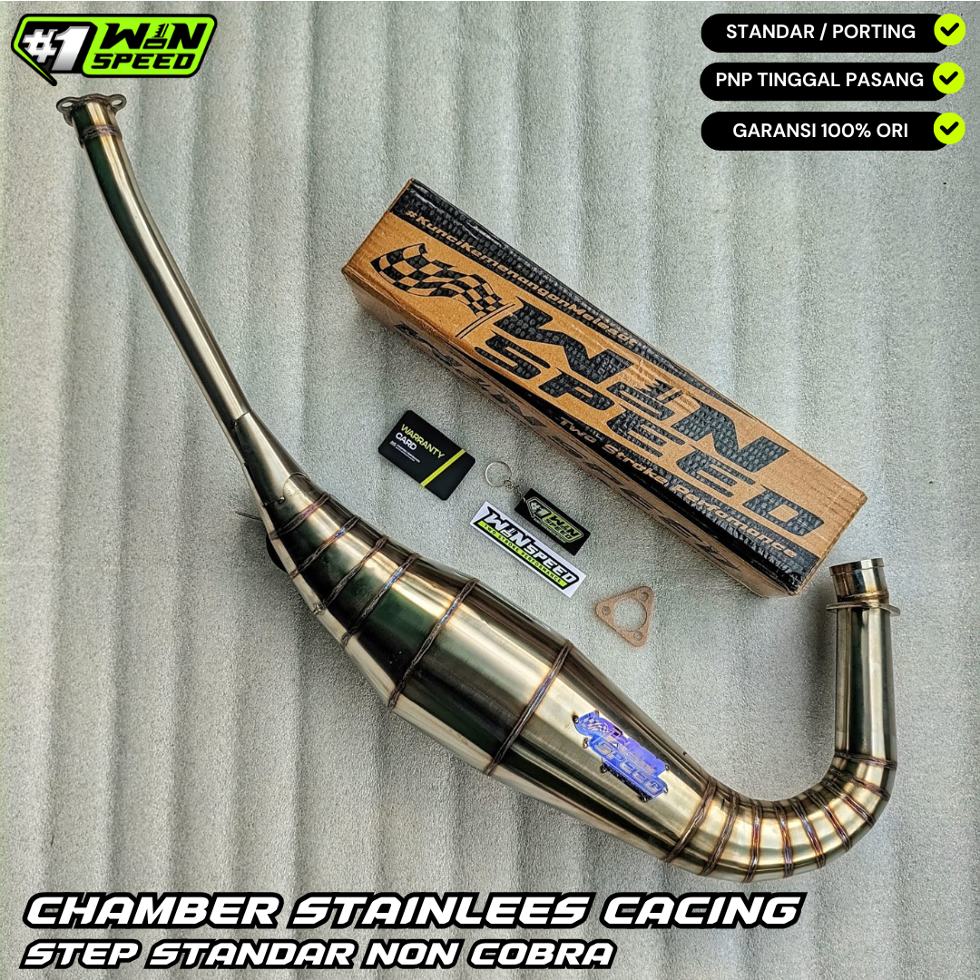 Set, Exhaust Chamber Footstep Standar, worm welded stainless steel , KR150, KRR150, KRR150ZX, Serpico