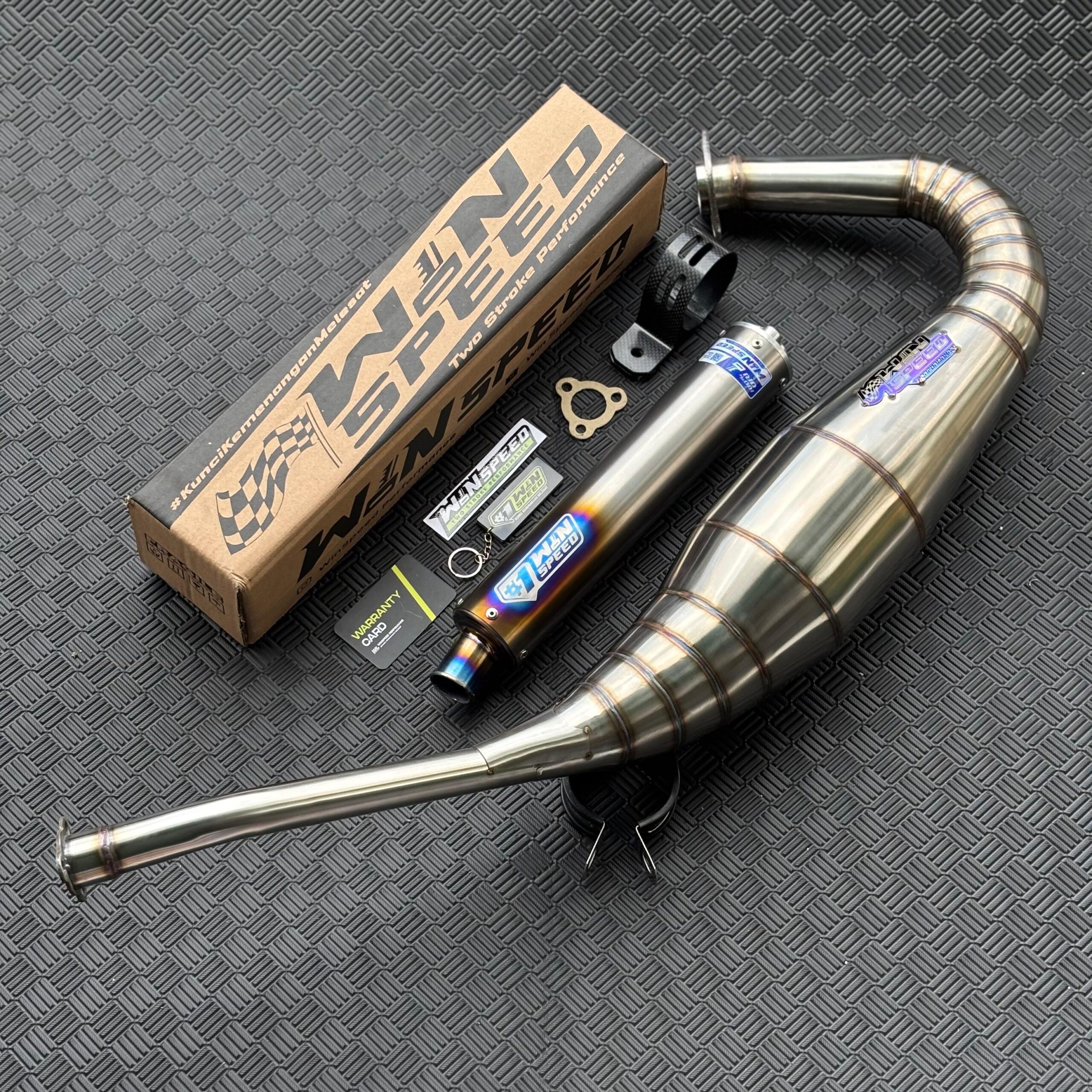 Fullsystem Silencers Full Titanium , Exhaust Chamber Step Standar, stainless steel worm welding , KR150, KRR150, KRR150ZX, Serpico