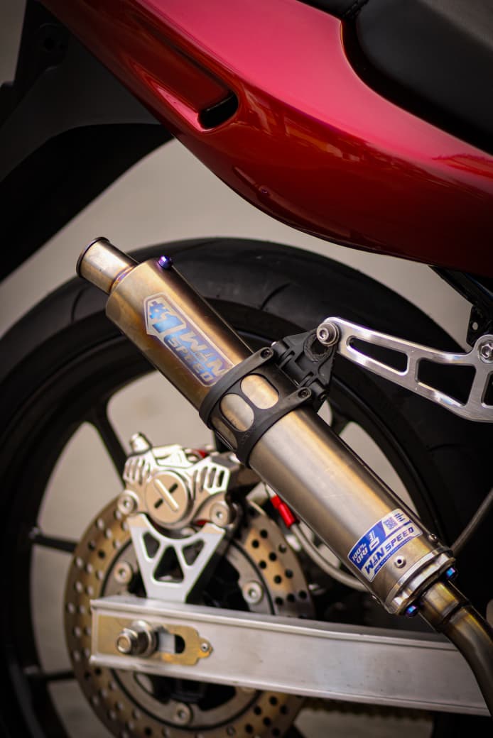 Fullsystem Silencers Full Titanium , Exhaust Chamber Step Standar, stainless steel worm welding , KR150, KRR150, KRR150ZX, Serpico - Image 5