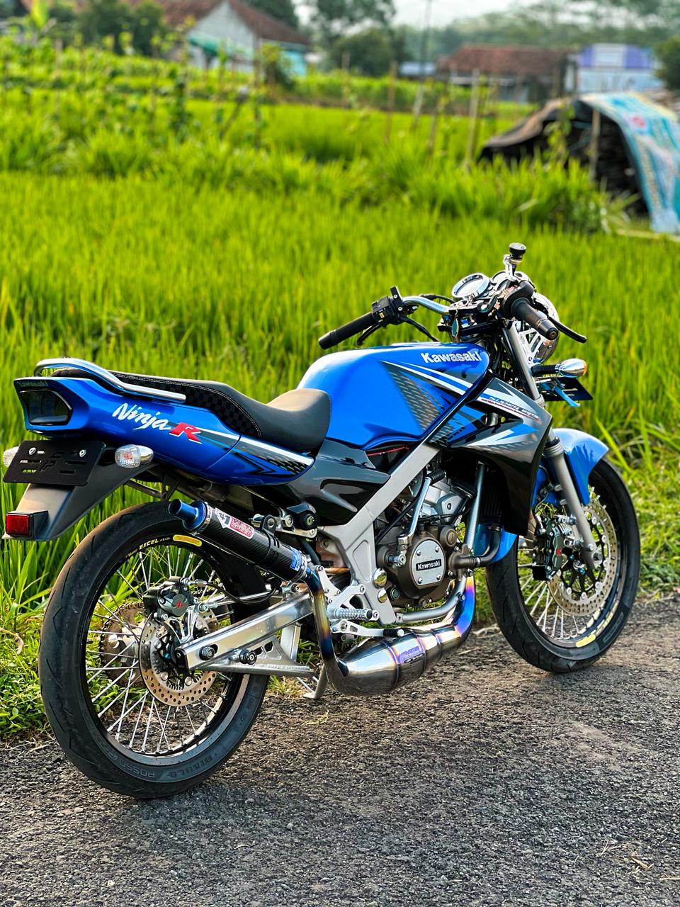 Fullsystem Silencers Carbon Twill Muzzle Titanium, Exhaust Chamber Standar/Cobra/Super Cobra, Stainless Press Half Blue , KR150, KRR150, KRR150ZX, Serpico - Image 8