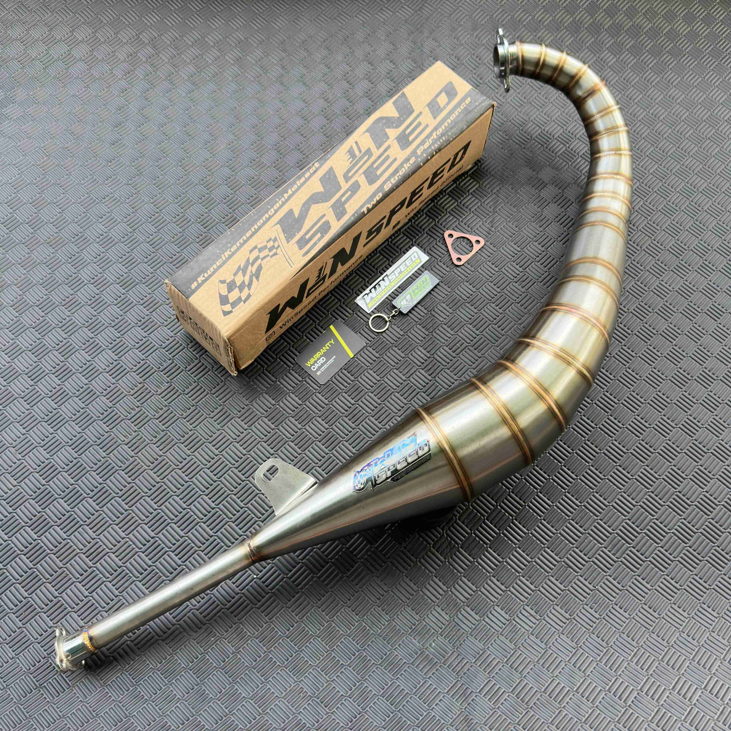 Set, Exhaust Chamber LAVIDA UNDERWEAR MODEL, Stainless Stinger Bending , YAMAHA RXZ RZR - Image 4