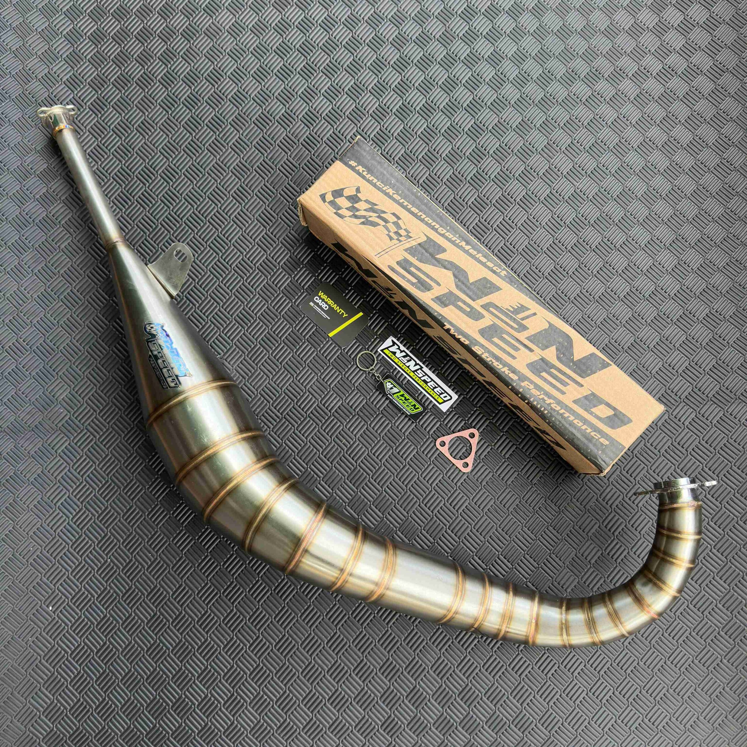 Set, Exhaust Chamber LAVIDA UNDERWEAR MODEL, Stainless Stinger Bending , YAMAHA RXZ RZR - Image 2