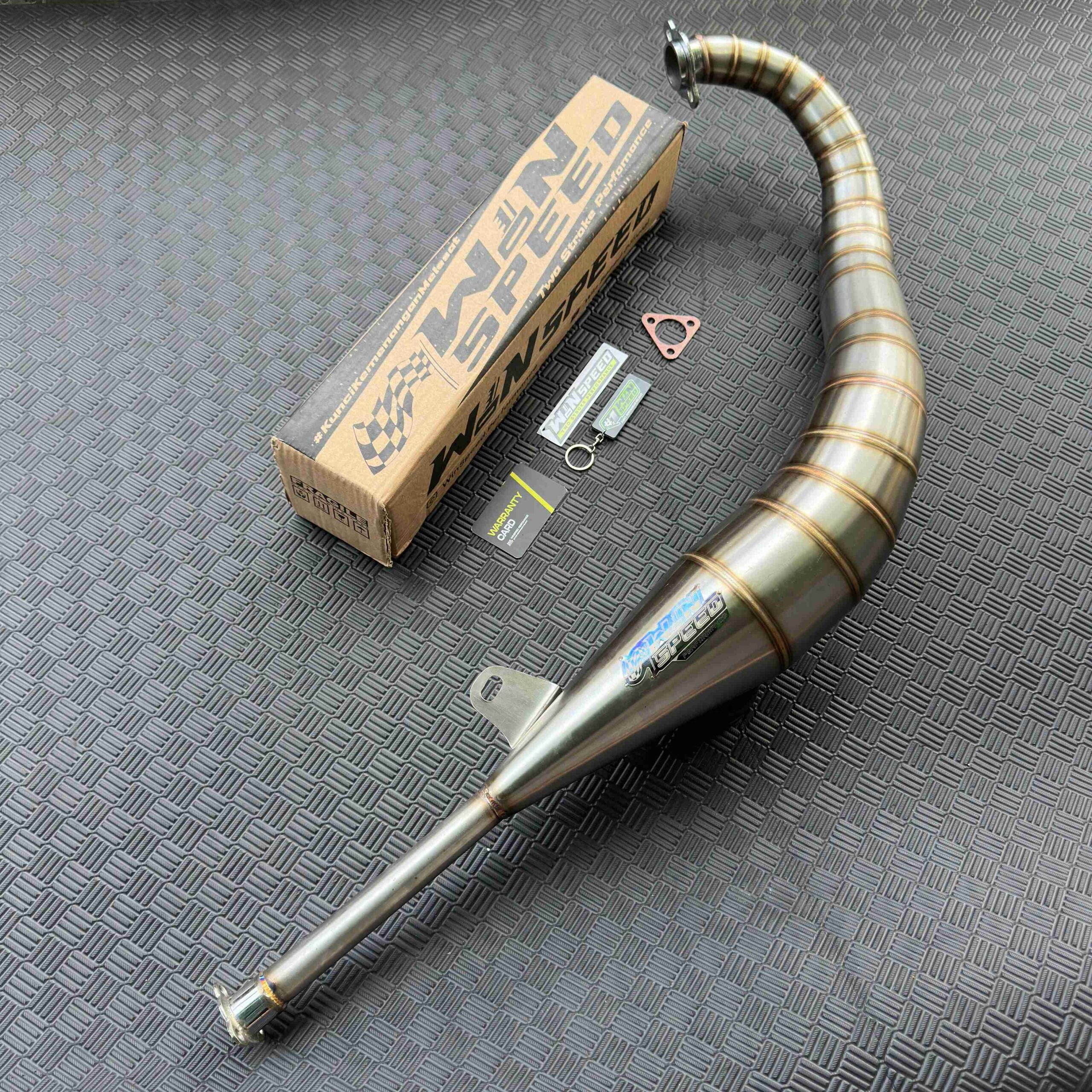 Set, Exhaust Chamber LAVIDA UNDERWEAR MODEL, Stainless Stinger Bending , YAMAHA RXZ RZR - Image 5