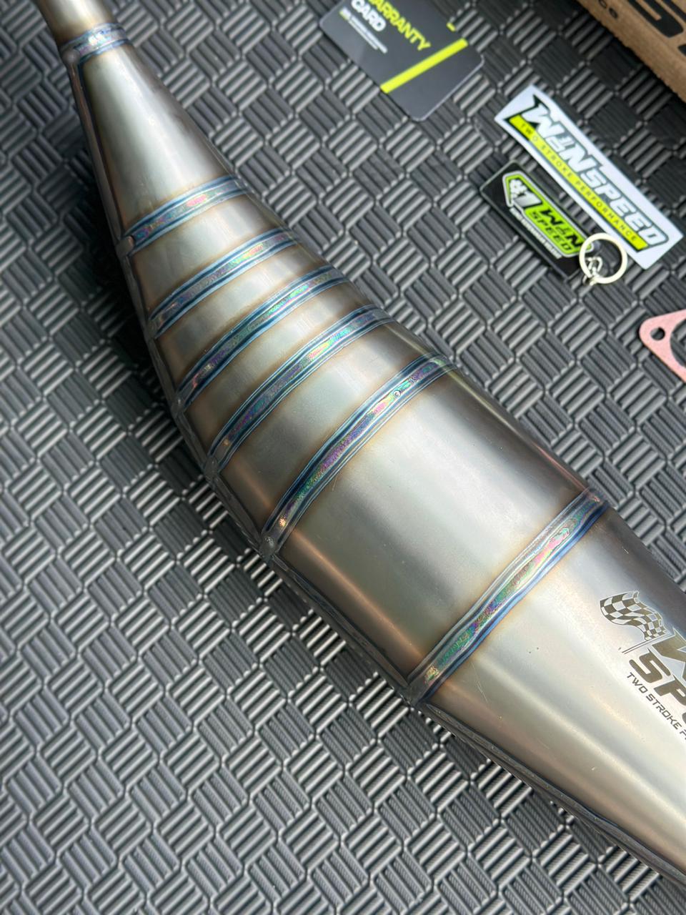 Set, Exhaust Chamber Standar/Semi Cobra/Super Cobra, Full Titanium , KR150, KRR150, KRR150ZX, Serpico - Image 4