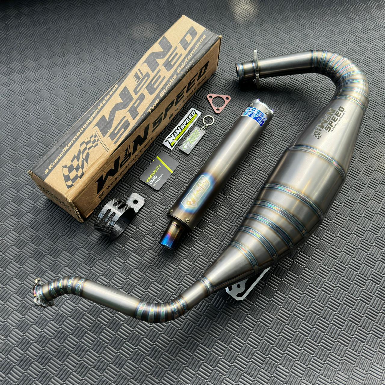 Fullsystem Silencers Full Titanium, Exhaust Chamber Standar/Cobra/Super Cobra, Full Titanium , KR150, KRR150, KRR150ZX, Serpico - Image 2