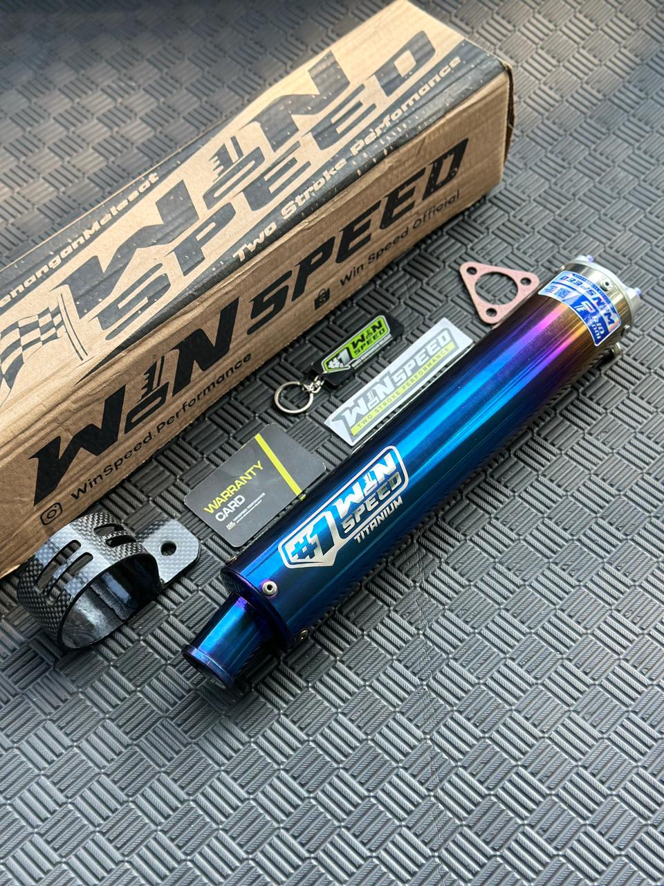 SILENCERS FULL TITANIUM BURN BLUE GOLD ORIGINAL WINSPEED - Image 5