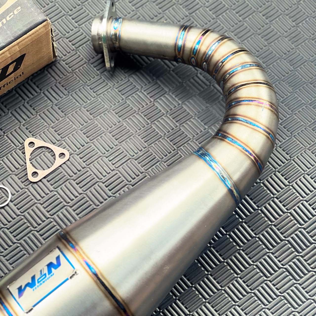 Set, Exhaust Chamber Standar/Semi Cobra/Super Cobra, Full Titanium , KR150, KRR150, KRR150ZX, Serpico - Image 3