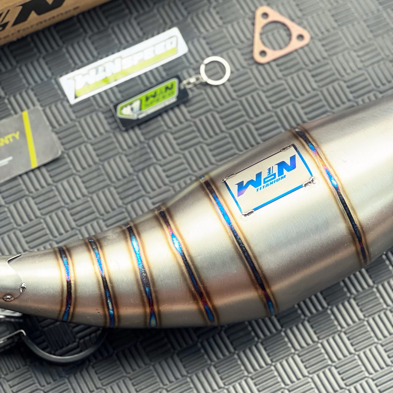 Set, Exhaust Chamber Standar/Semi Cobra/Super Cobra, Full Titanium , KR150, KRR150, KRR150ZX, Serpico - Image 2