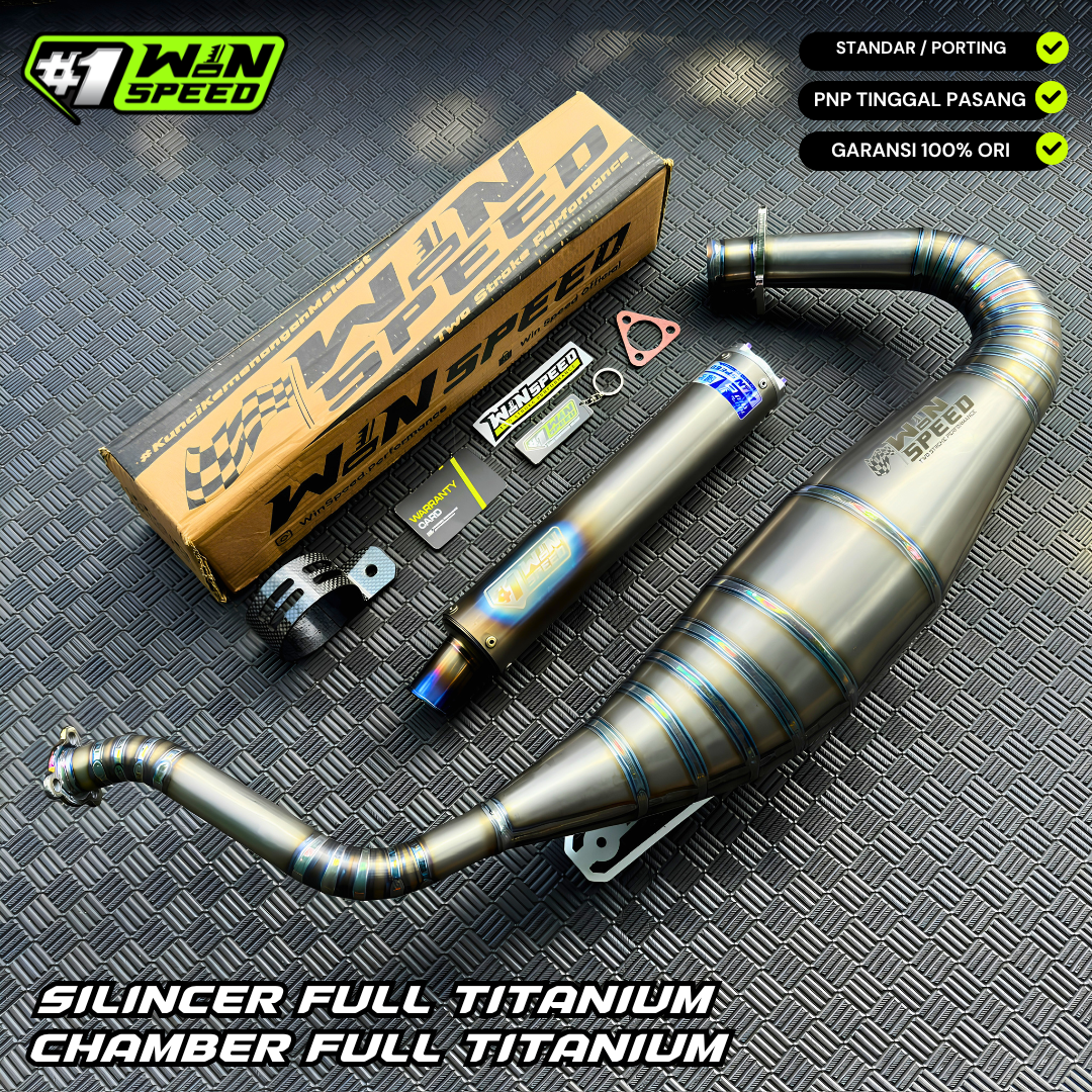 Fullsystem Silencers Full Titanium, Exhaust Chamber Standar/Cobra/Super Cobra, Full Titanium , KR150, KRR150, KRR150ZX, Serpico