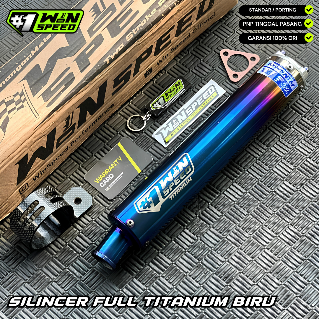SILENCERS FULL TITANIUM BURN BLUE GOLD ORIGINAL WINSPEED