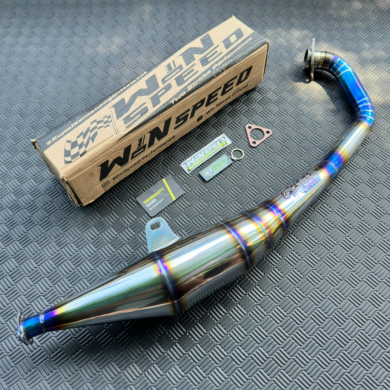 Set, Exhaust Chamber Side Undercarriage Model, Stainless , Yamaha 125z/zr WINSPEED - Image 2