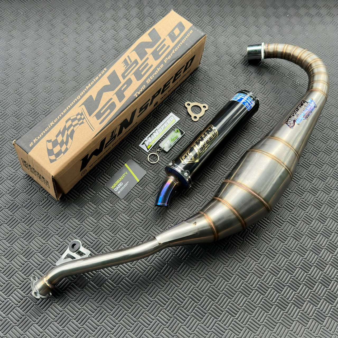 Fullsystem Silencers Carbon Spreadtow & Plain Doff , Exhaust Chamber Stainlees & Galvanized Cobra , SATRIA 2 STROKE - Image 6