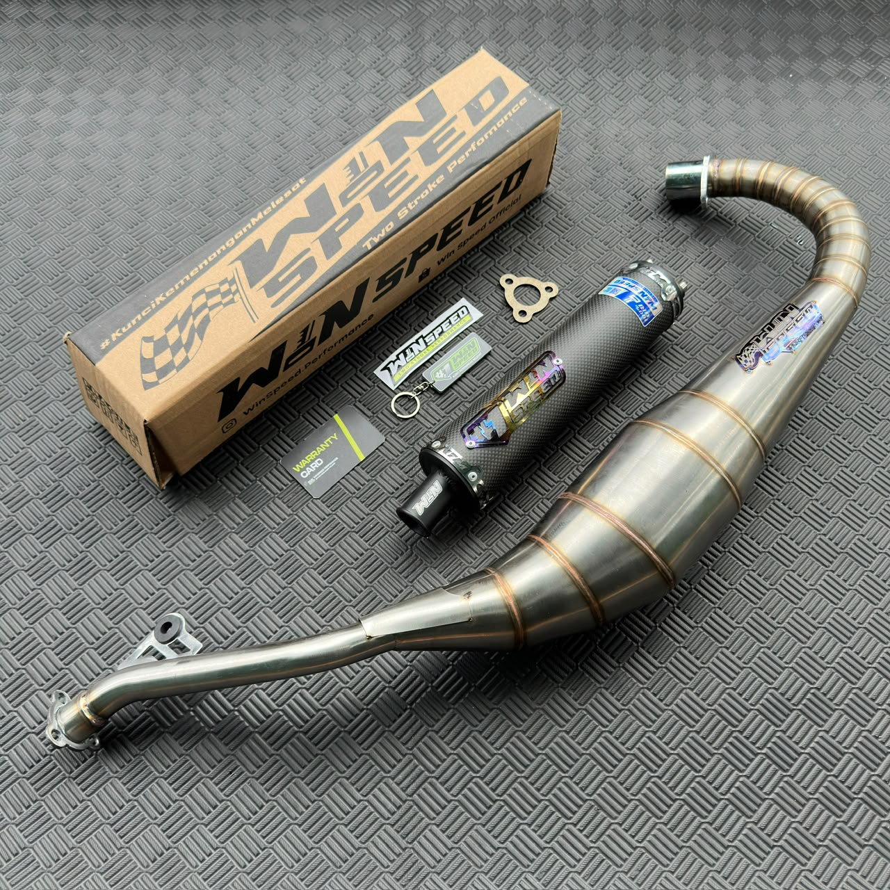 Fullsystem Silencers Carbon Spreadtow & Plain Doff , Exhaust Chamber Stainlees & Galvanized Cobra , SATRIA 2 STROKE - Image 7