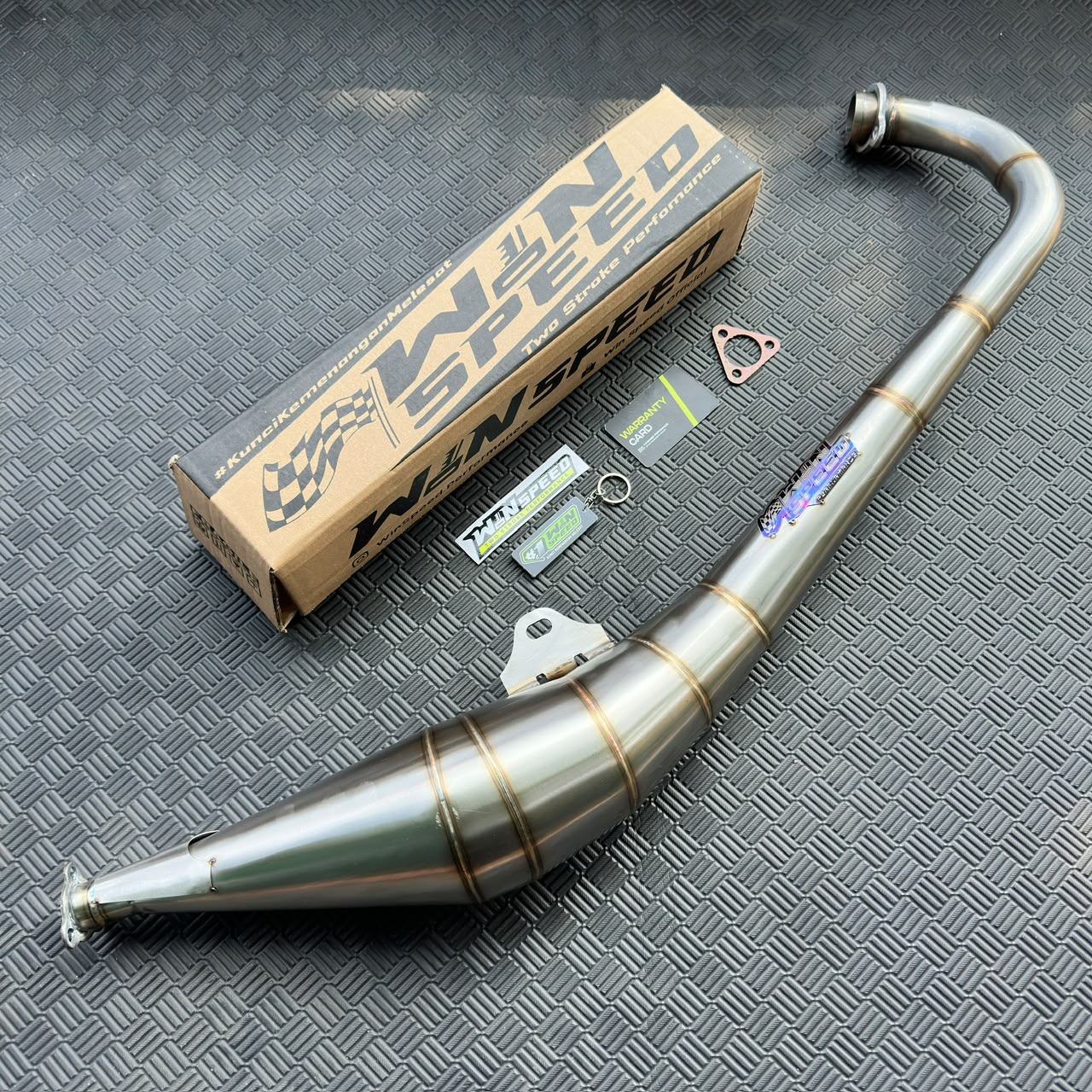 Set, Exhaust Chamber Kolong Thai MODEL, Stainless , YAMAHA RX KING, RXS